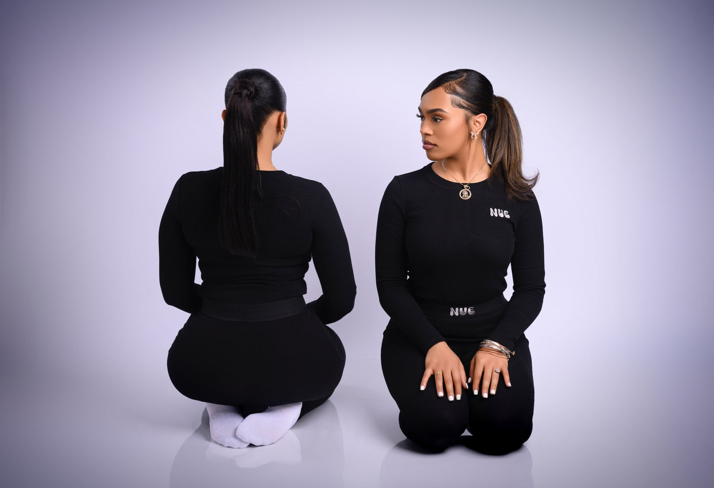 NUEbyKianaNelson Black Long Sleeve Legging Set